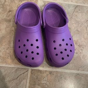 Purple crocs